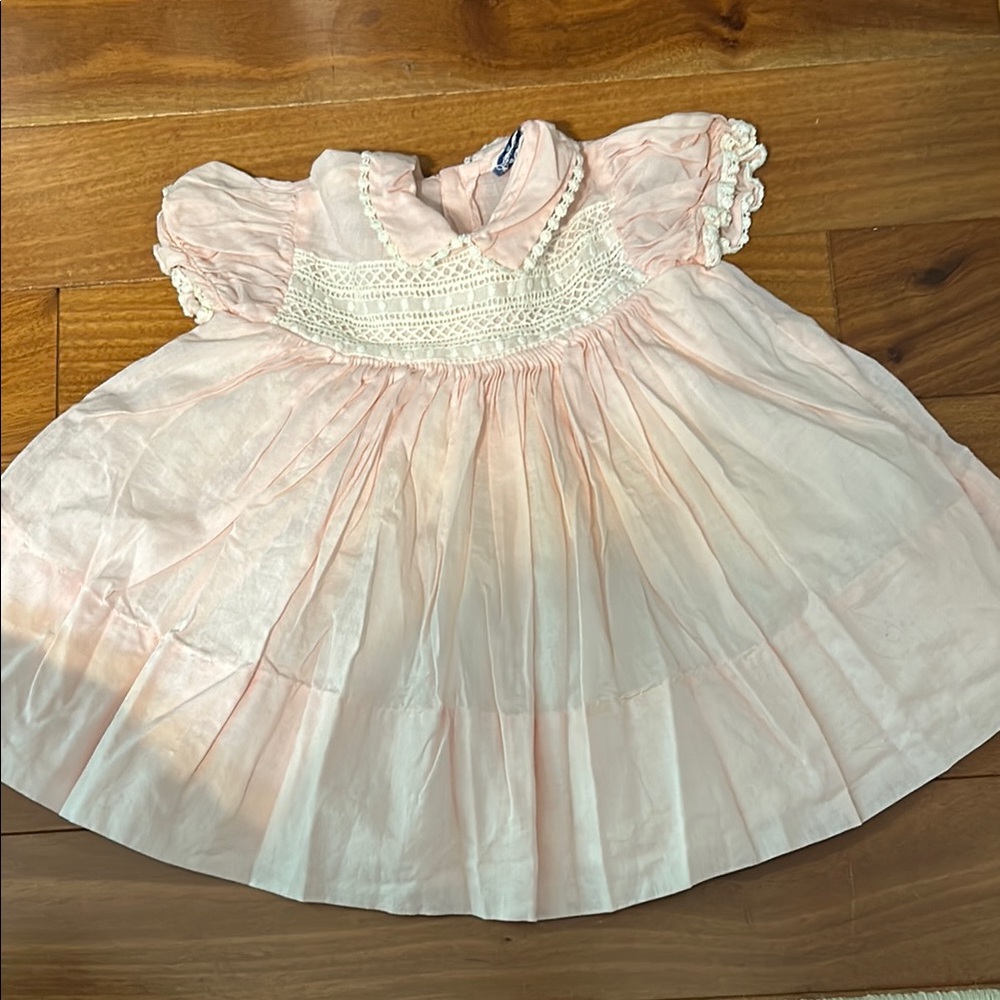 Easter Pink Baby Dress vintage 18-24?